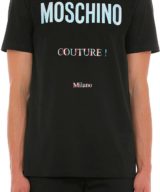 Camiseta con logotipo Moschino Couture holográfico