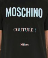 Camiseta con logotipo Moschino Couture holográfico