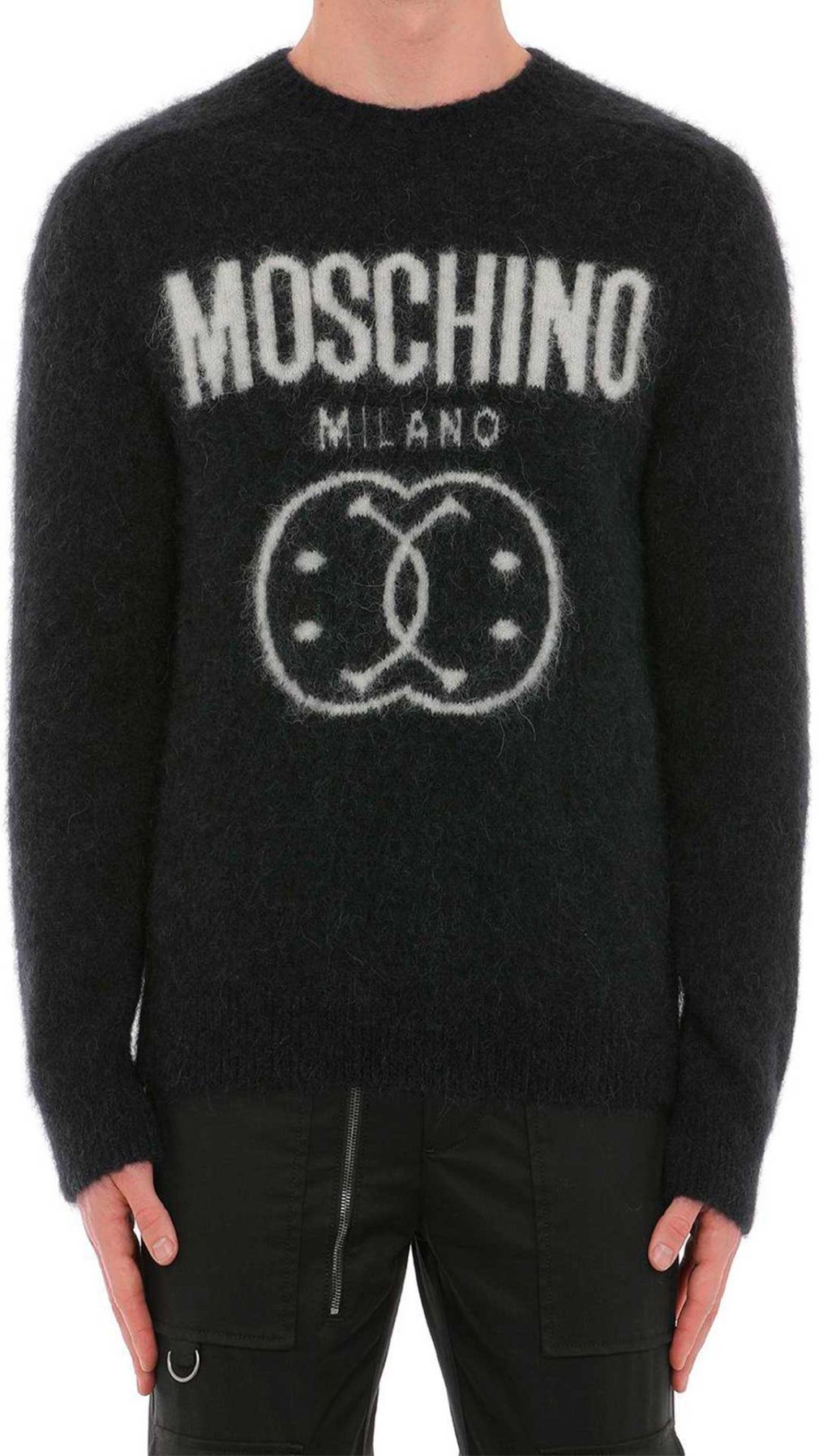 Jersey  Moschino logotipo Double Smiley en contraste