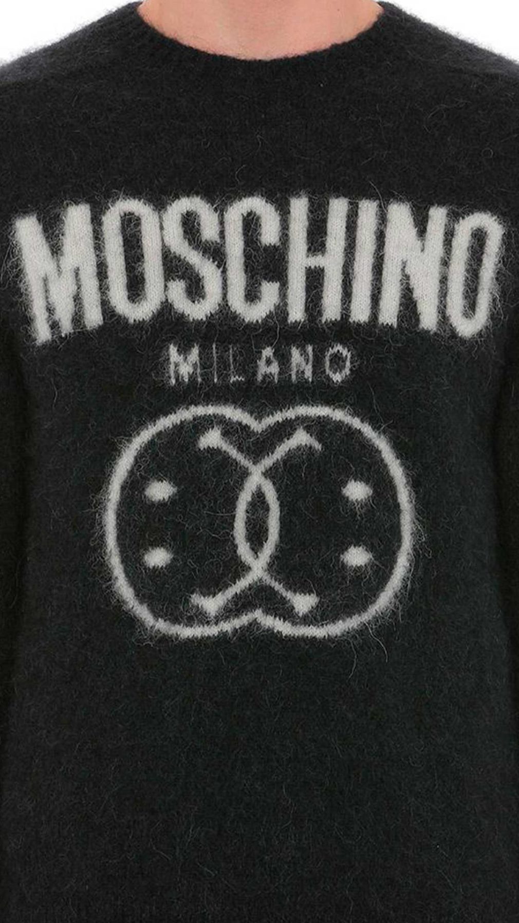 Jersey  Moschino logotipo Double Smiley en contraste
