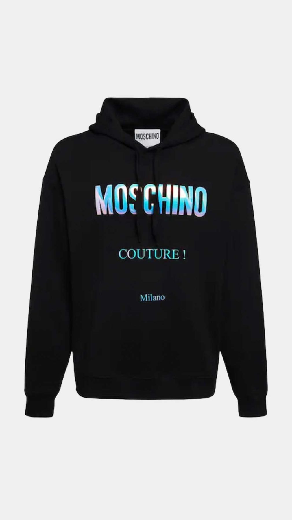 Sudadera con logotipo Moschino Couture holográfico