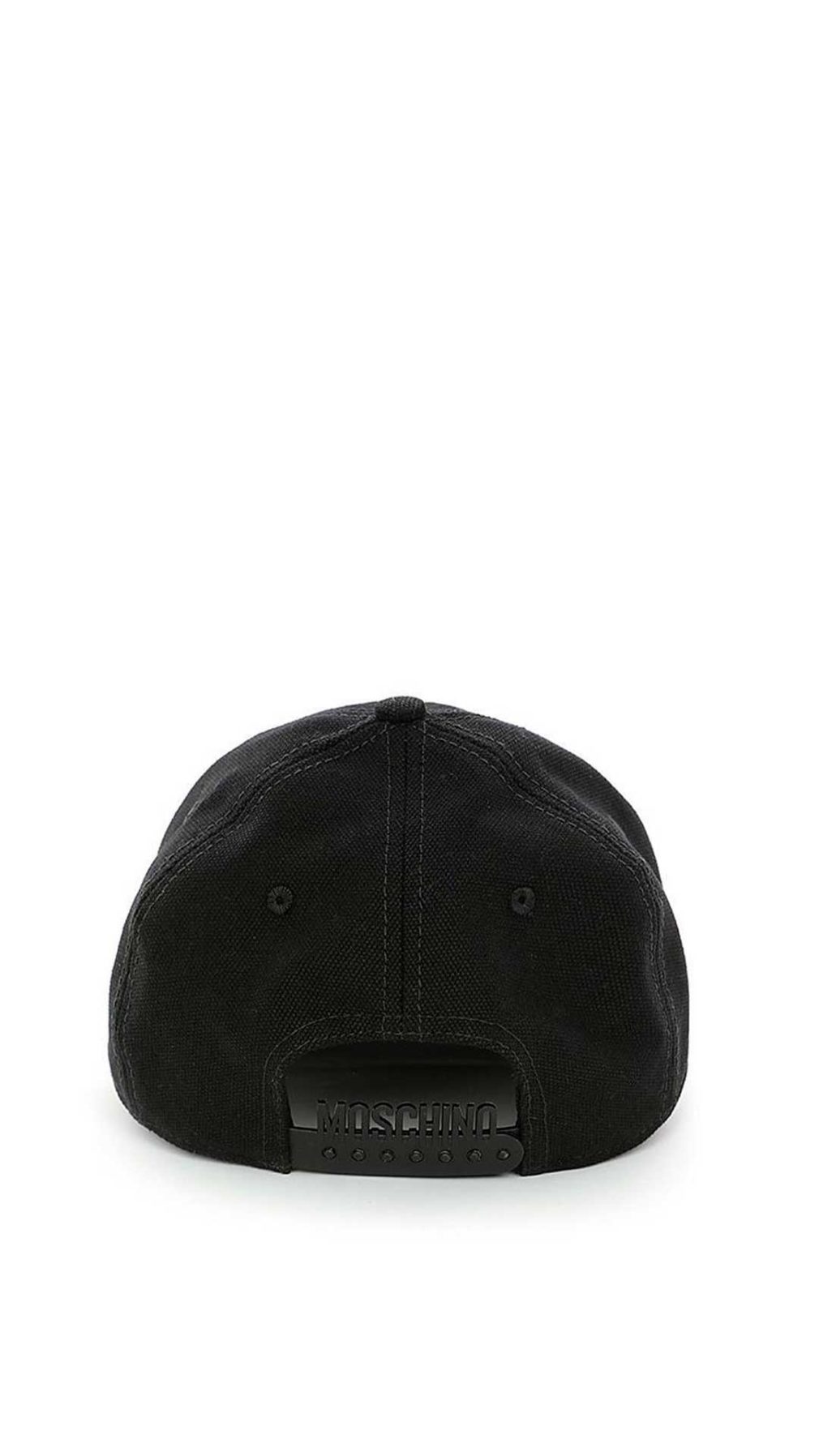 Gorra Moschino con logo galvanizado en dorado