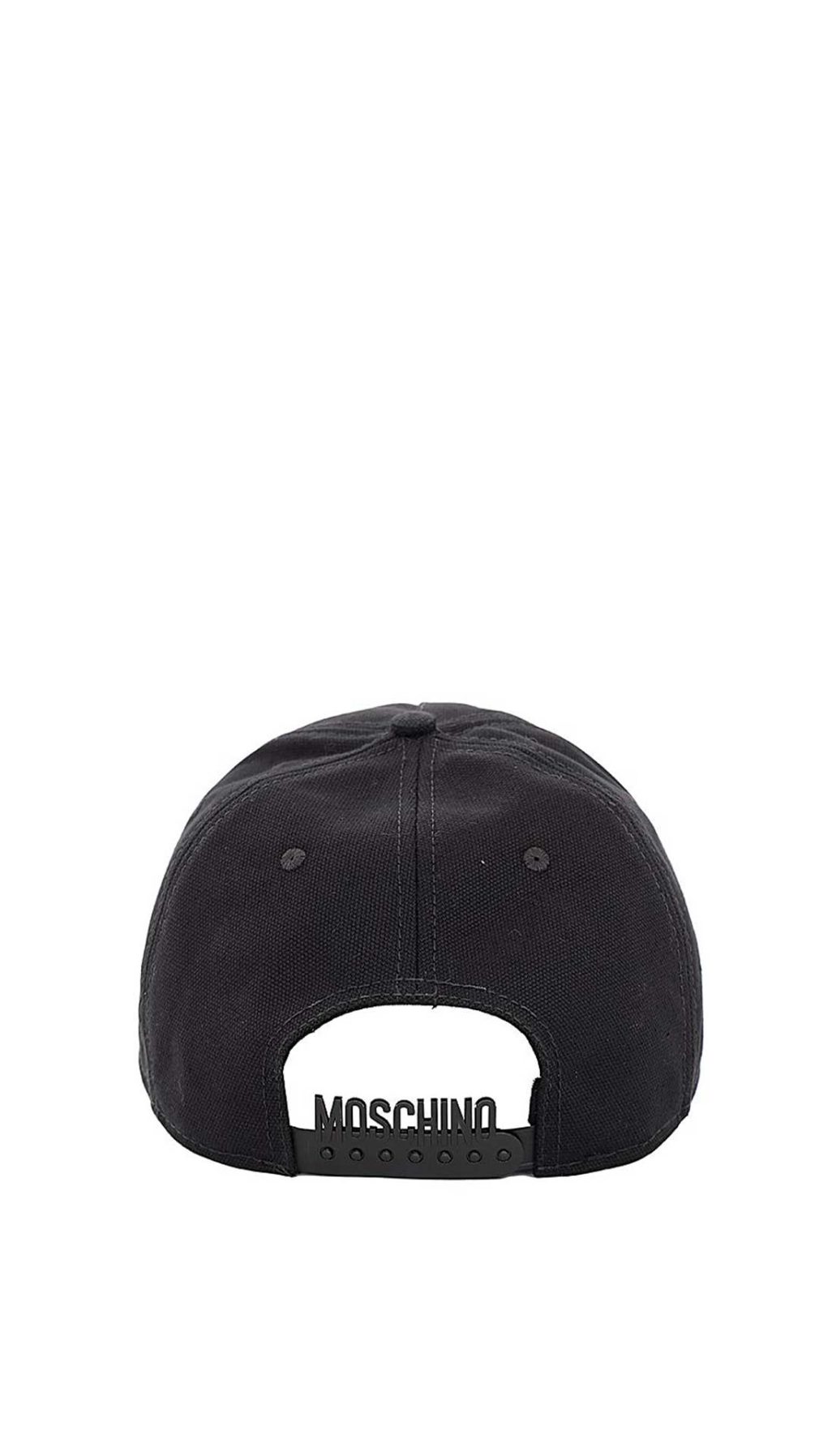 Gorra Moschino Double Question Mark en relieve dorado