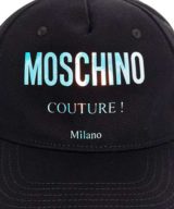 Gorra Moschino Couture con logo holográfico