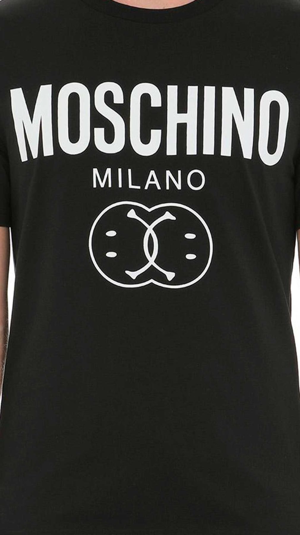 Camiseta Moschino con estampado Double Smiley
