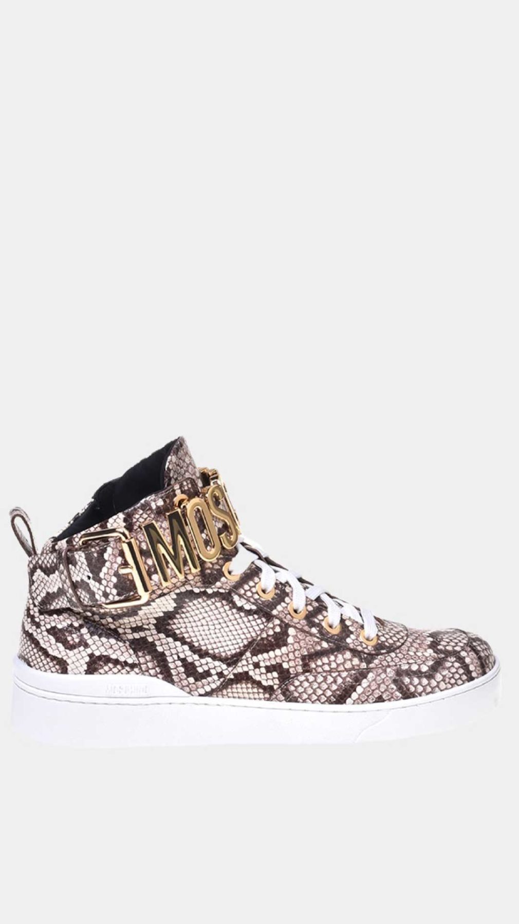 Deportiva Moschino efecto de piel de serpiente