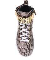 Deportiva Moschino efecto de piel de serpiente