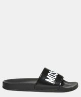 Chancla Moschino con logotipo en relieve