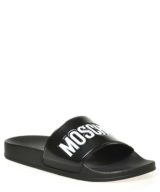 Chancla Moschino con logotipo en relieve