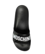 Chancla Moschino con logotipo en relieve