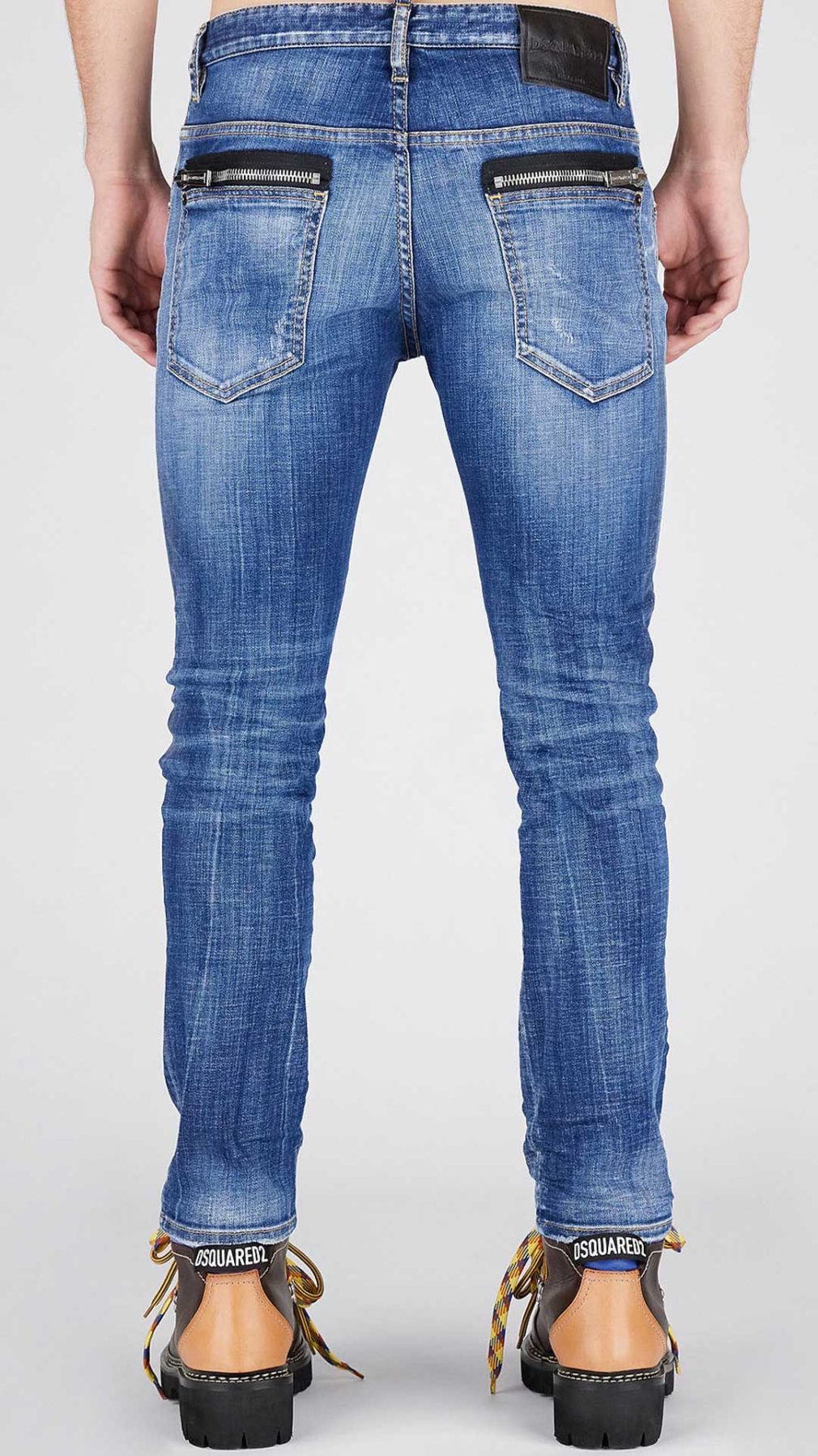 Jeans Skater Dsquared2 con logotipo D2 estampado