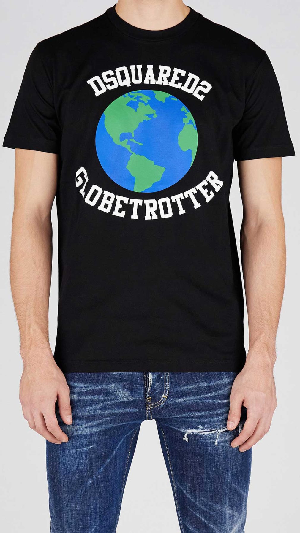 Camiseta Dsquared2 con estampado gráfico Globetrotter