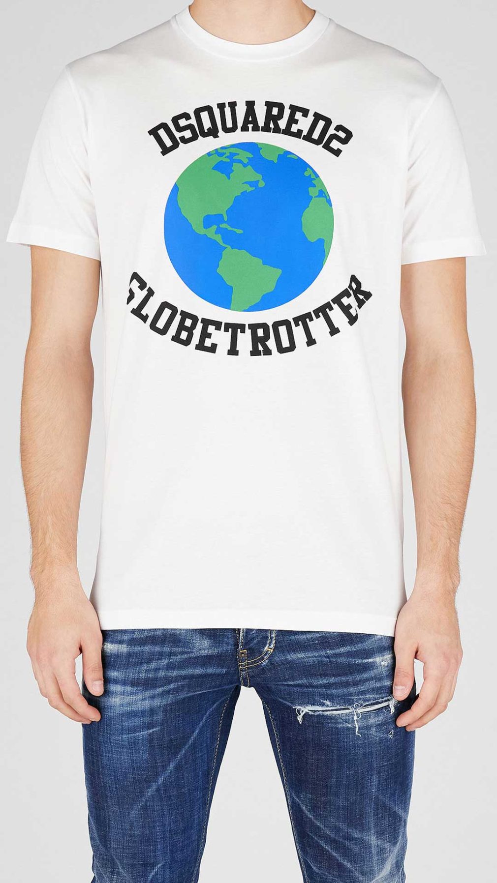 Camiseta Dsquared2 con estampado gráfico Globetrotter
