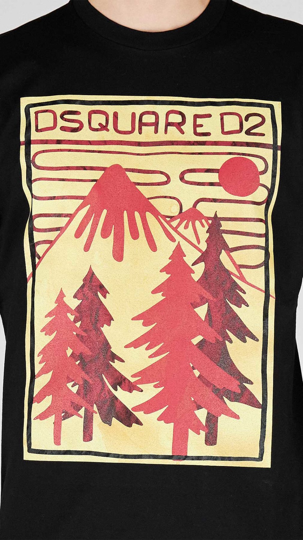 Camiseta Dsquared2 con estampado gráfico