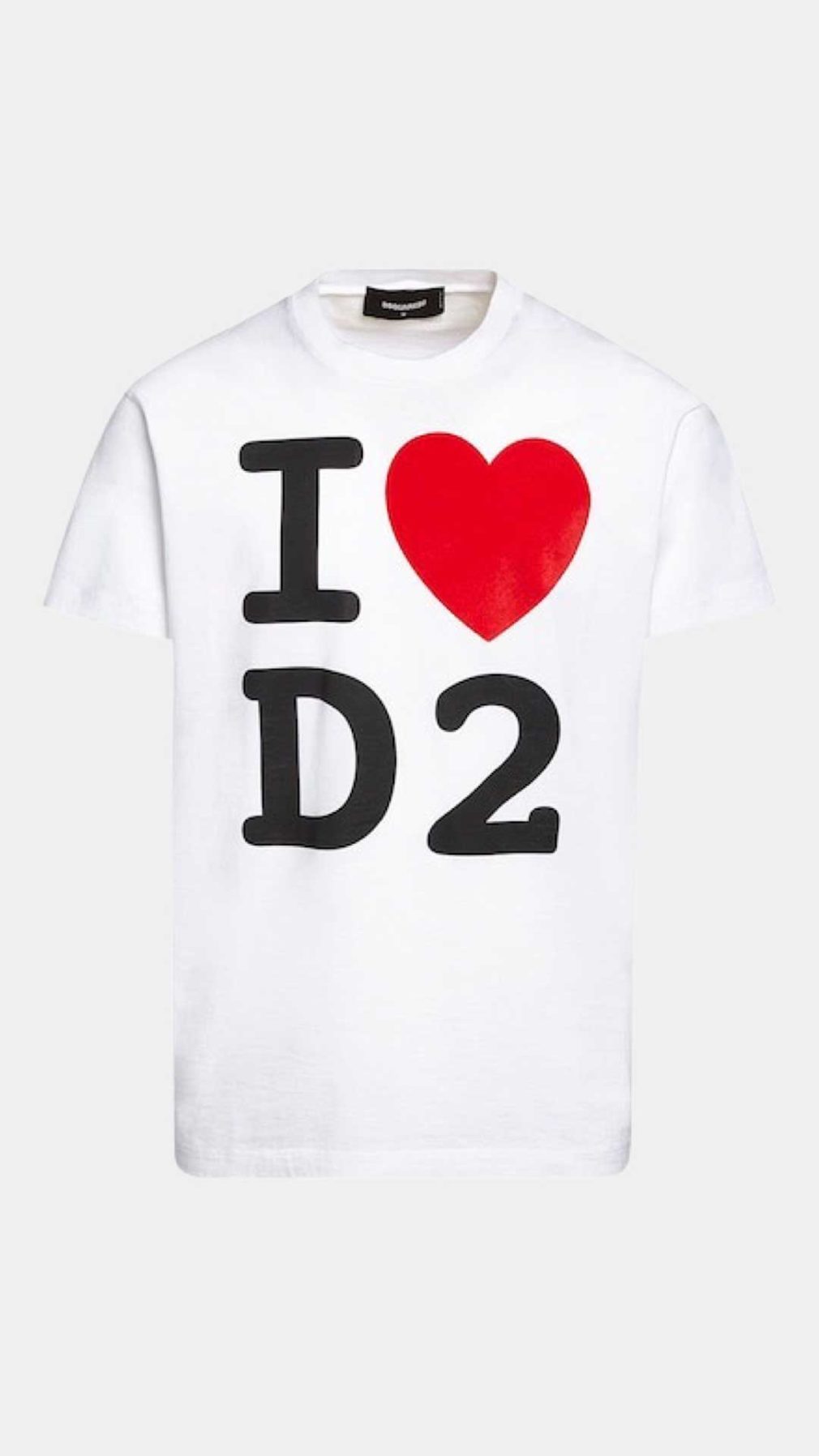 Camiseta Dsquared2 estampado grafico Ilove D2