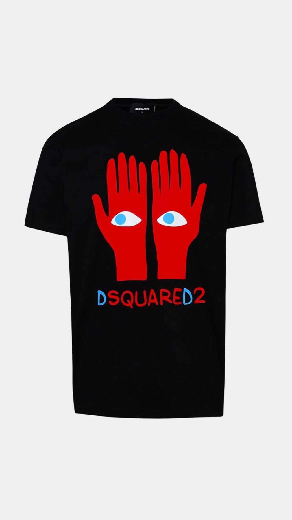 Camiseta Dsquared2 con estampado grafico de manos