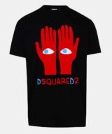 Camiseta Dsquared2 con estampado grafico de manos