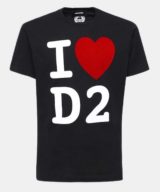 Camiseta Dsquared2 con estampado grafico Ilove D2