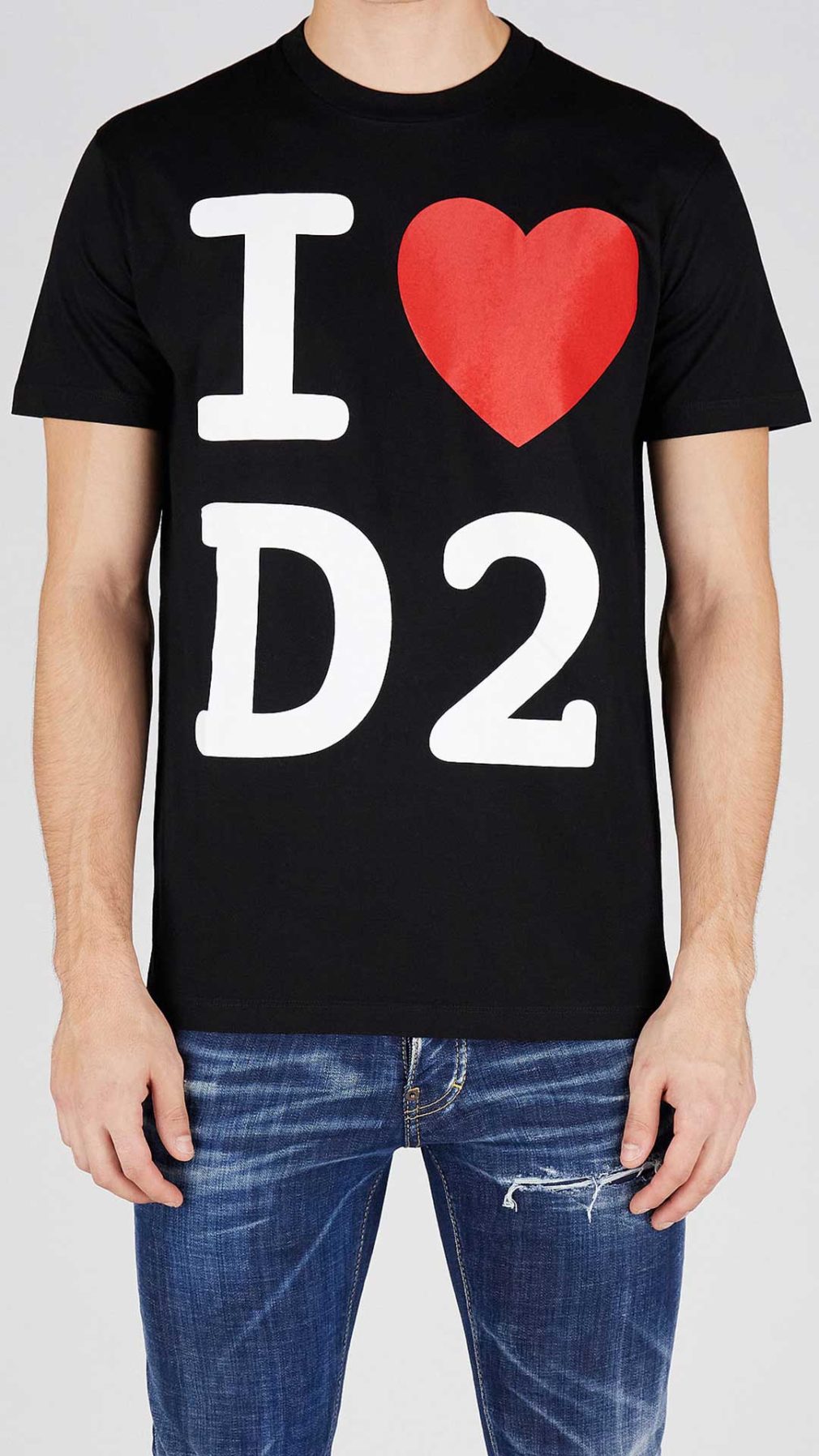 Camiseta Dsquared2 con estampado grafico Ilove D2