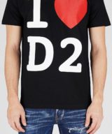 Camiseta Dsquared2 con estampado grafico Ilove D2