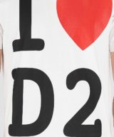 Camiseta Dsquared2 estampado grafico Ilove D2