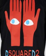 Camiseta Dsquared2 con estampado grafico de manos