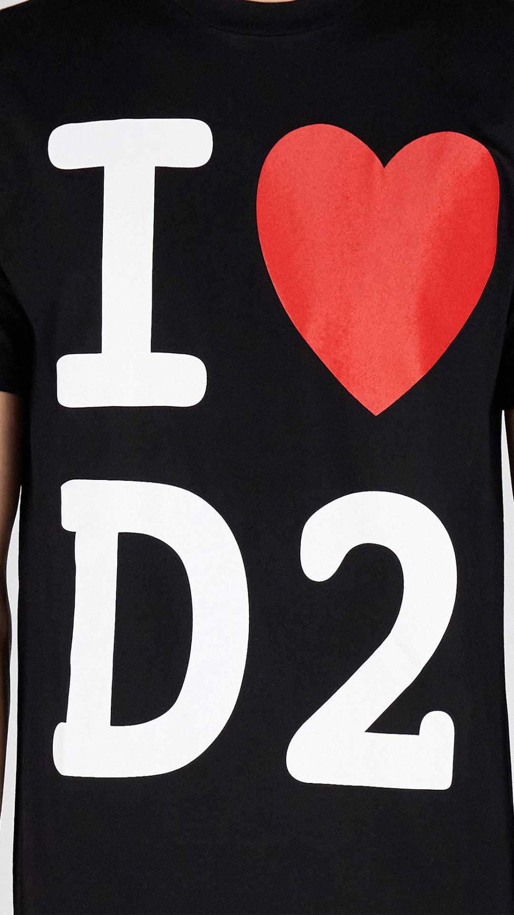 Camiseta Dsquared2 con estampado grafico Ilove D2