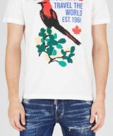 Camiseta Dsquared2 con estampado gráfico en la parte delantera