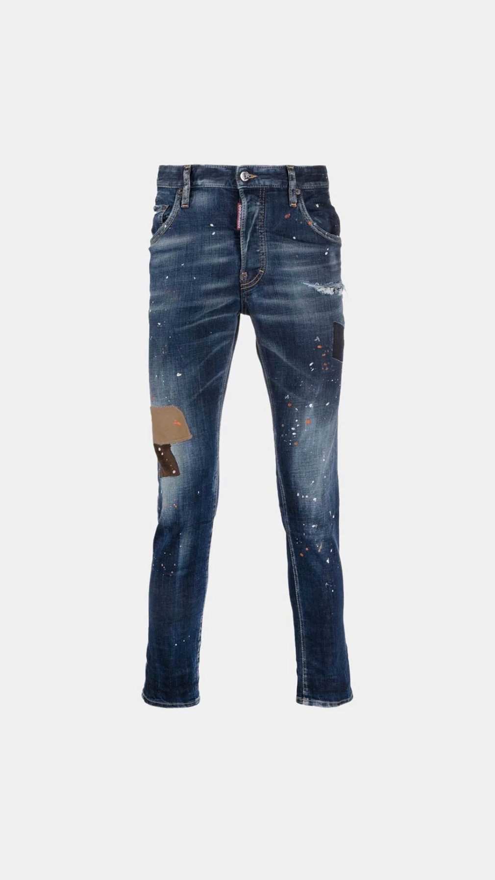 Jeans Skater Dsquared2 con manchas de pintura