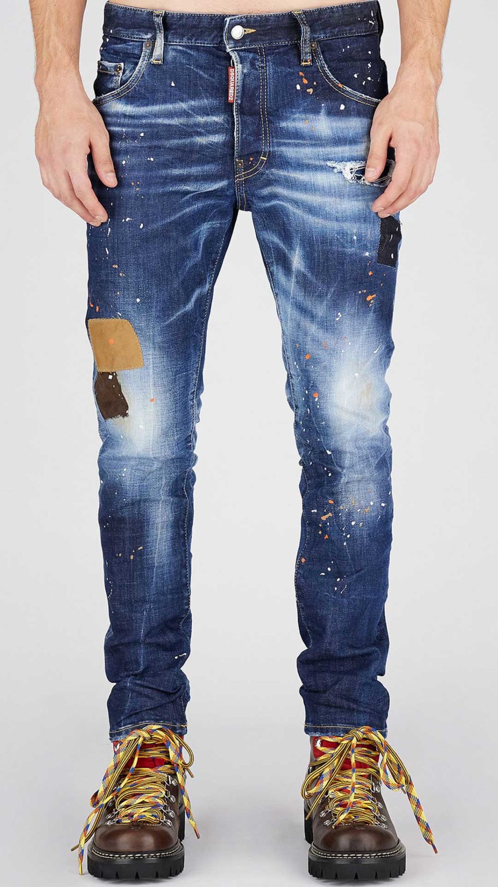 Jeans Skater Dsquared2 con manchas de pintura
