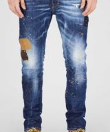 Jeans Skater Dsquared2 con manchas de pintura