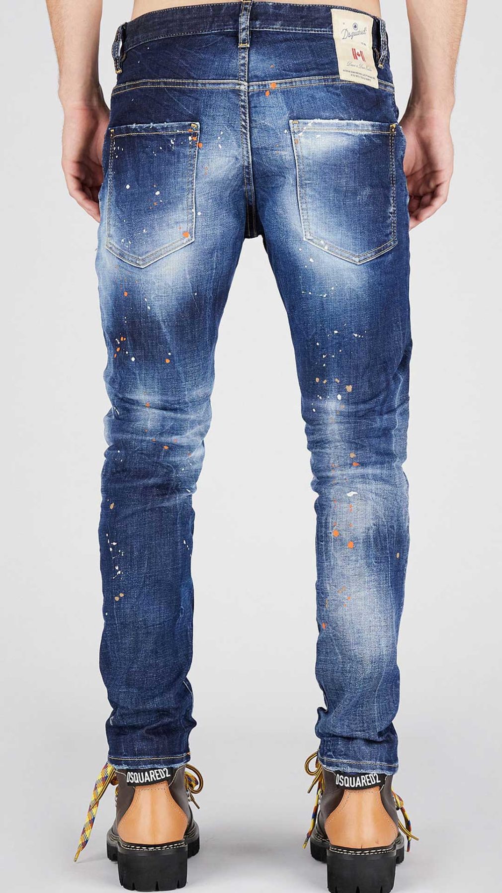 Jeans Skater Dsquared2 con manchas de pintura