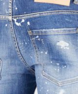 Jeans Super Twinky Dsquared2 efecto envejecido con manchas de pintura