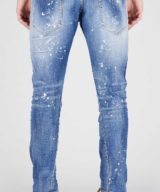 Jeans Sexy Twist Dsquared2 efecto envejecido con manchas de pintura