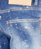Jeans Sexy Twist Dsquared2 efecto envejecido con manchas de pintura
