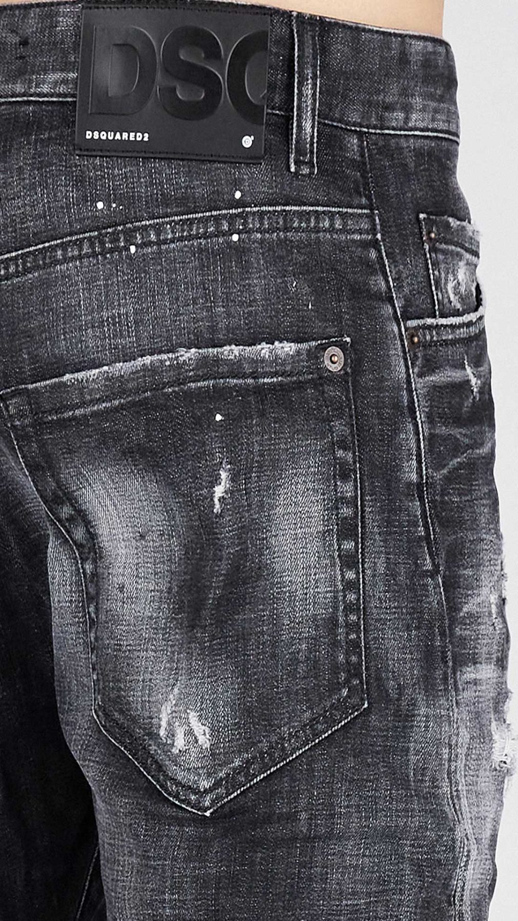 Jeans Sexy Twist Dsquared2 con logotipo engomado lado izquierdo
