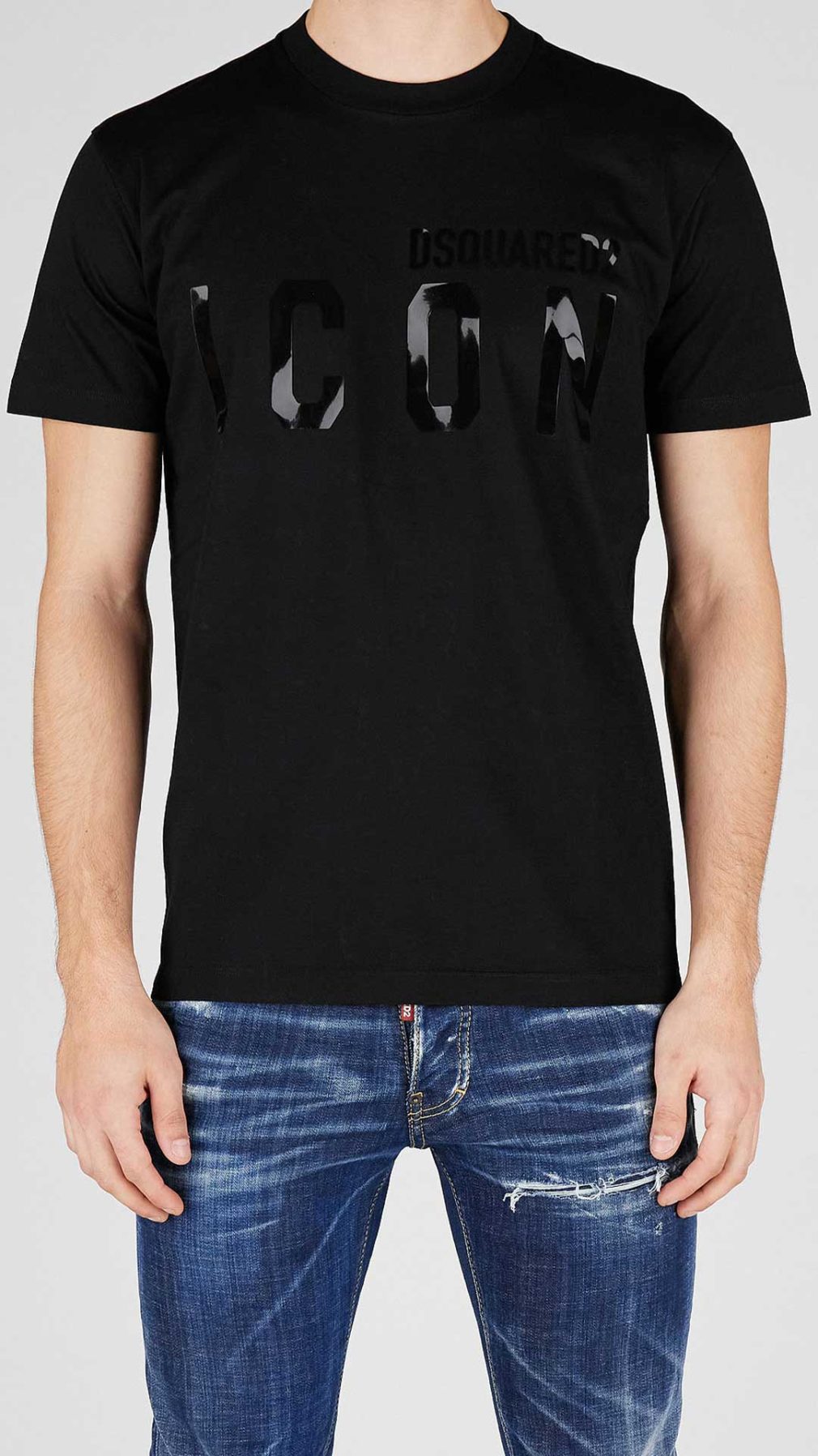 Camiseta Dsquared2 Icon logotipo brillante al tono
