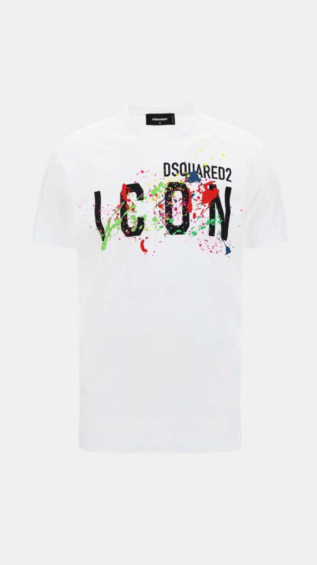 Camiseta Dsquared2 Icon con manchas efecto pintura