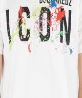 Camiseta Dsquared2 Icon con manchas efecto pintura