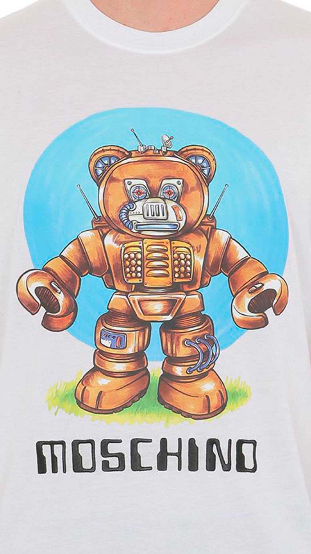 Camiseta Moschino con estampado Moschino Teddy Bear Robot