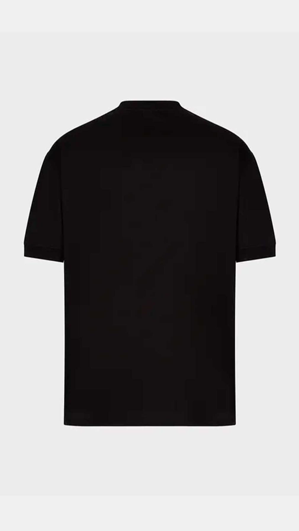 Camiseta EA7 Emporio Armani con logotipo relleno de cristalitos negros y engomado