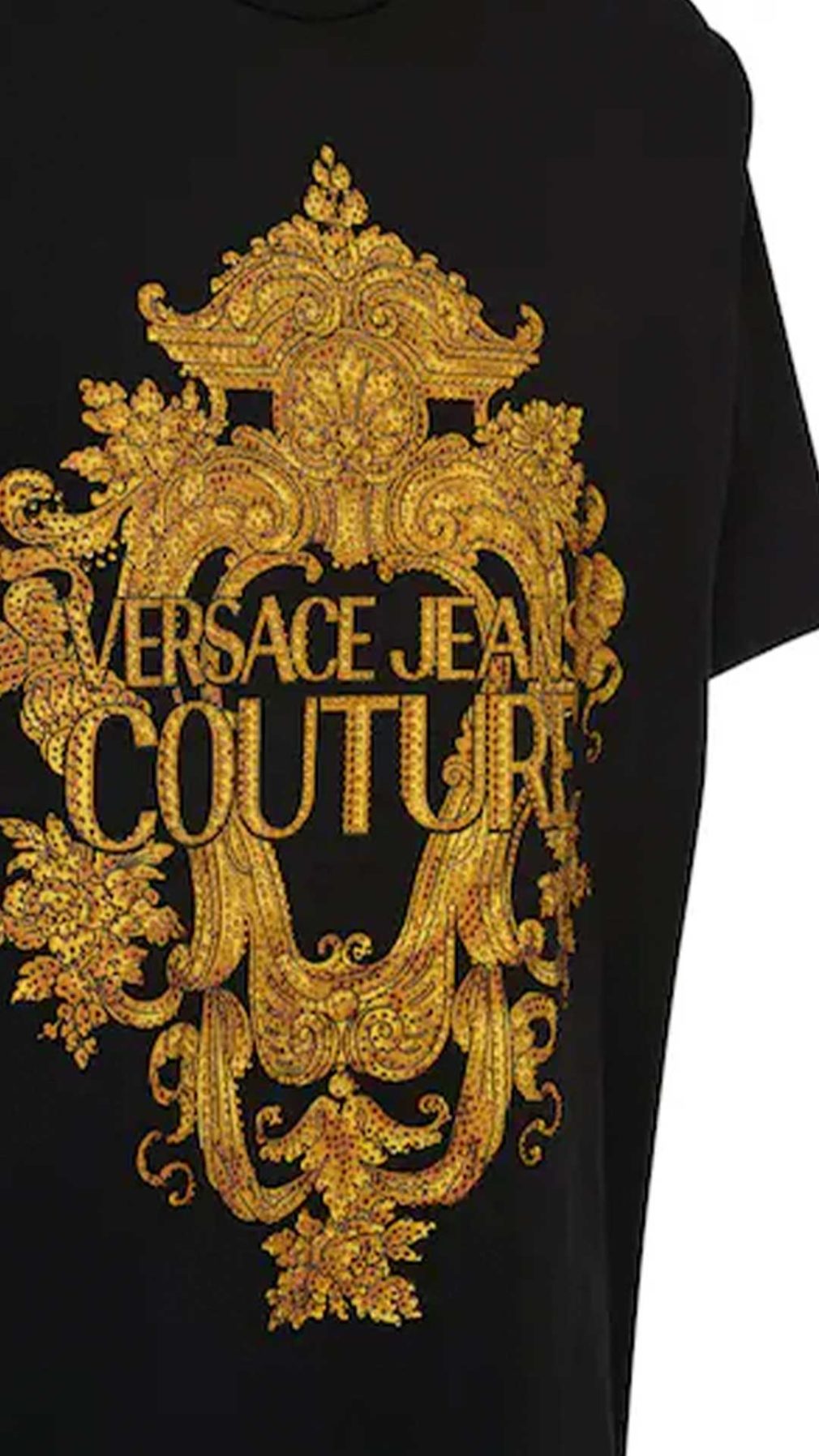 Camiseta Versace Jeans Couture estampado con cristalitos