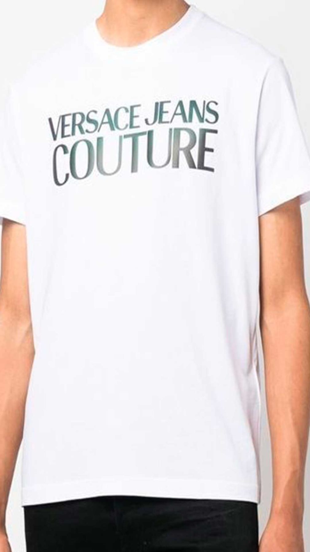 Camiseta Versace Jean Couture con logotipo estampado