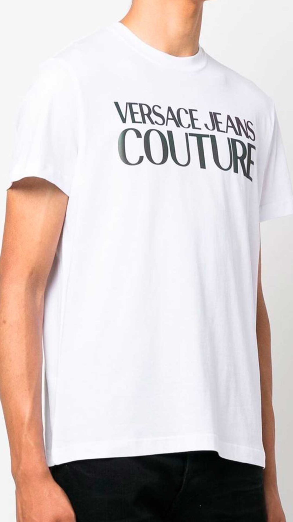 Camiseta Versace Jean Couture con logotipo estampado