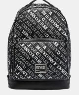 Mochila Versace Jeans Couture con logotipo estampado en toda la pieza