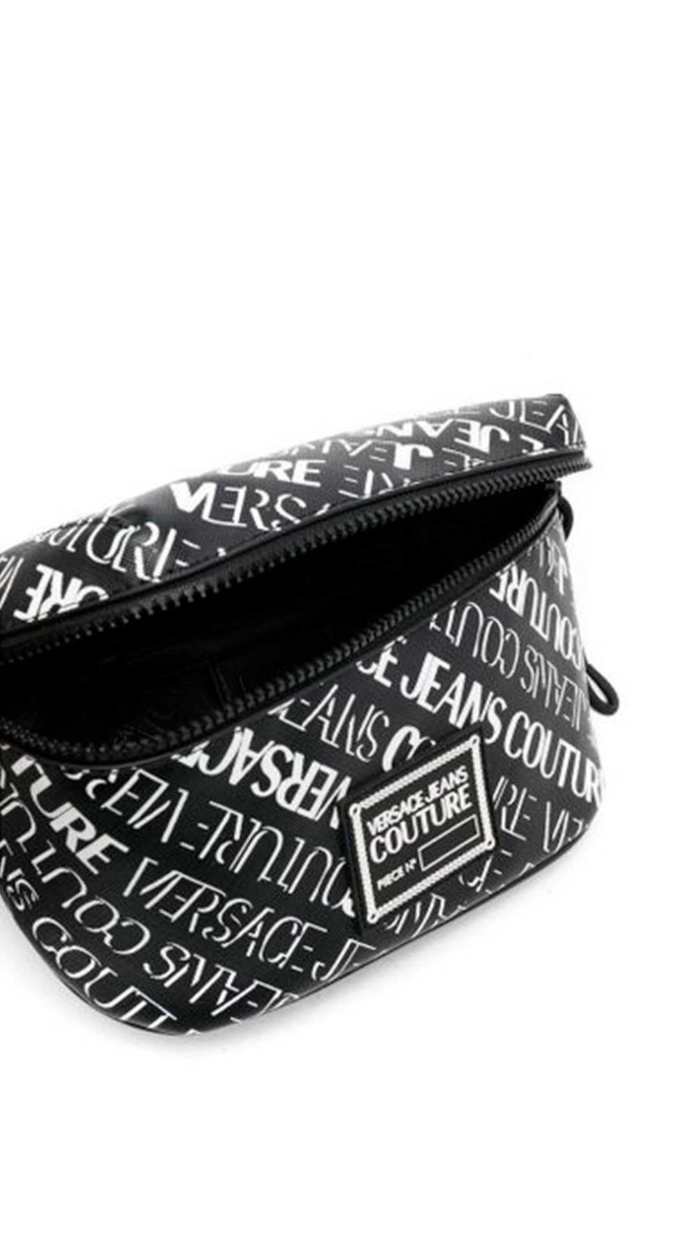 Riñonera Versace Jeans Couture con logotipo estampado en toda la pieza