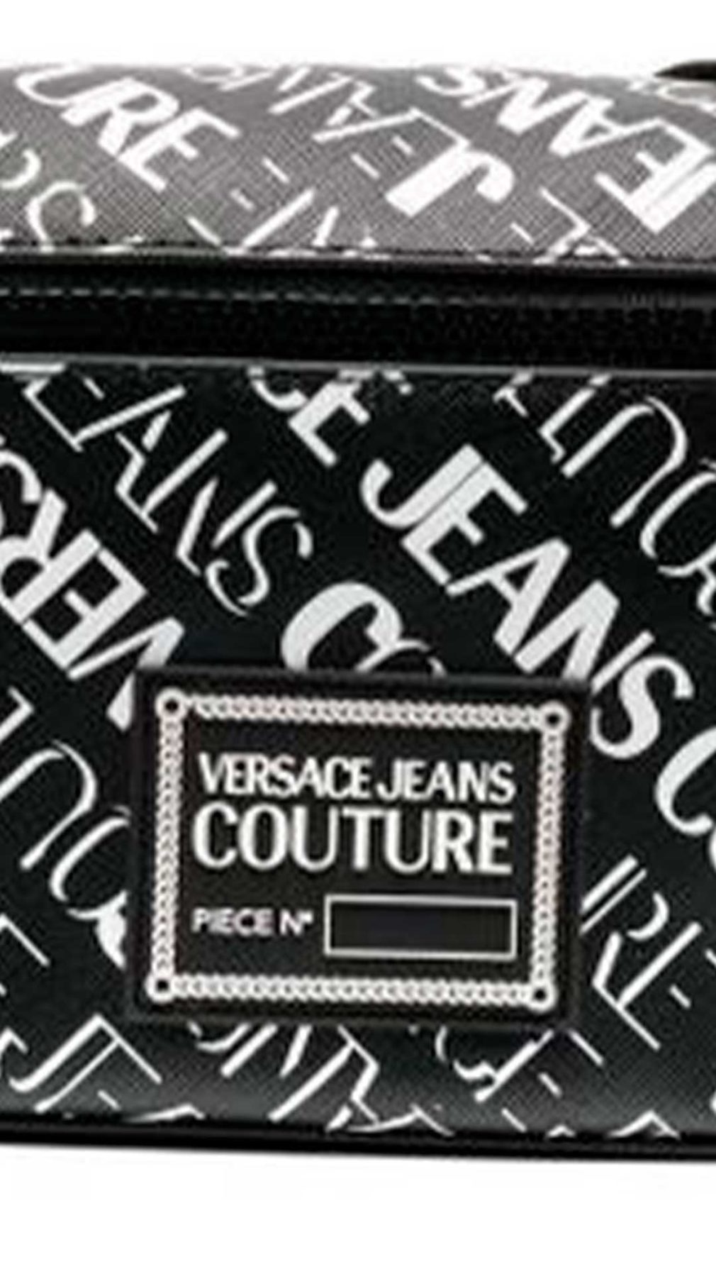 Riñonera Versace Jeans Couture con logotipo estampado en toda la pieza