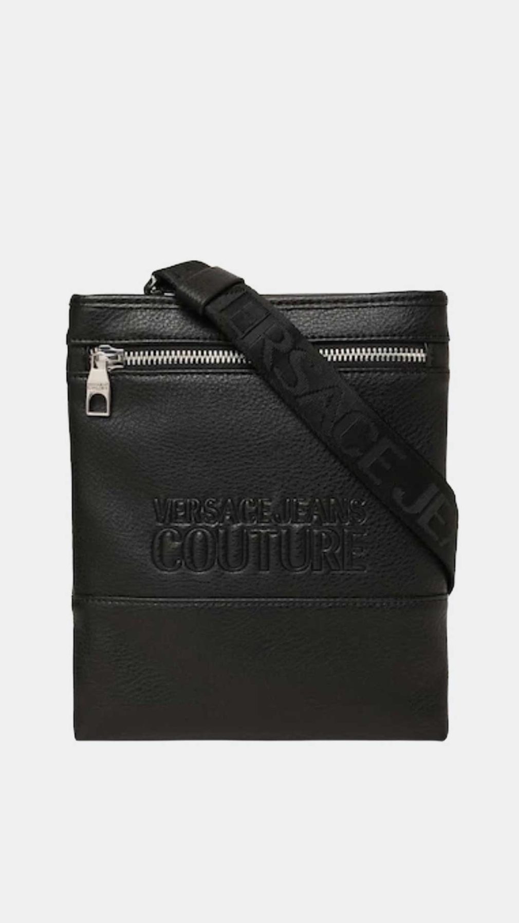 Messenger Versace Jeans Couture con logotipo grabado
