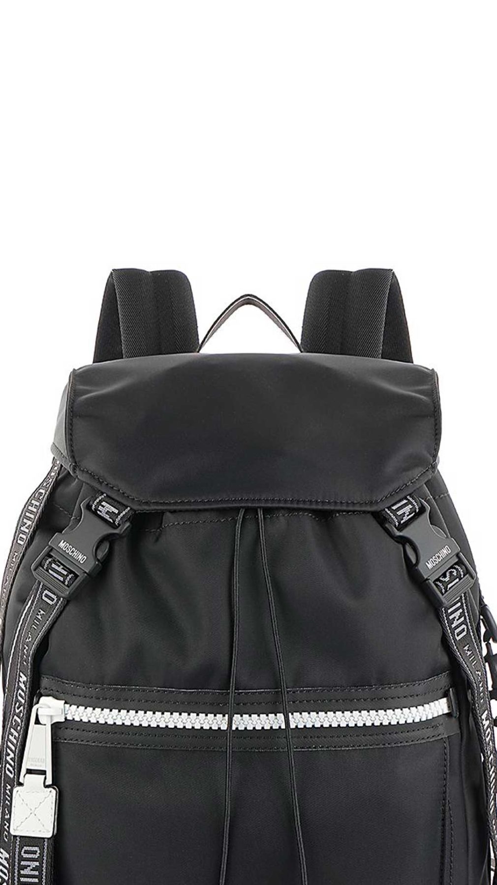 Mochila Moschino con logotipo en relieve