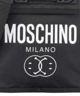 Messenger pequeño Moschino con estampado del logo